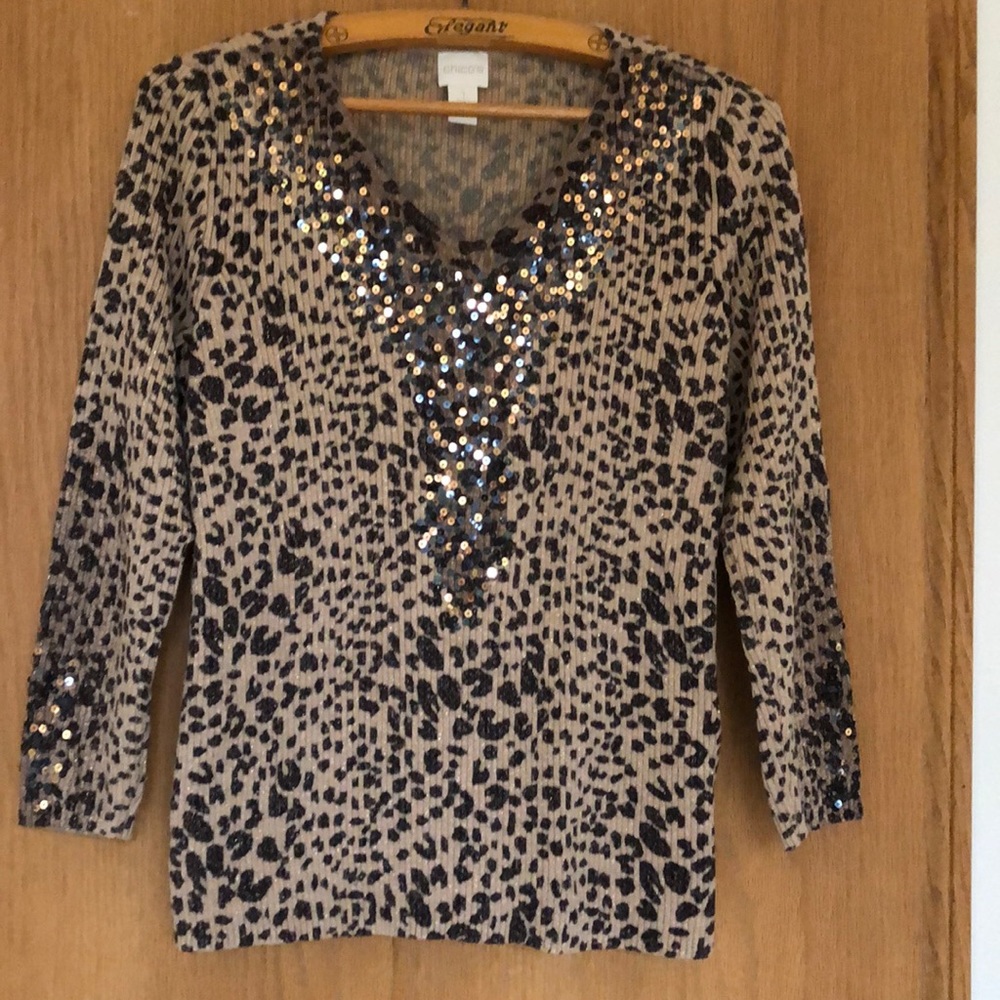 Wild sparkly knit  top